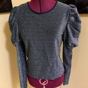 Shein Stretch Puff Sleeve blouse 🔴